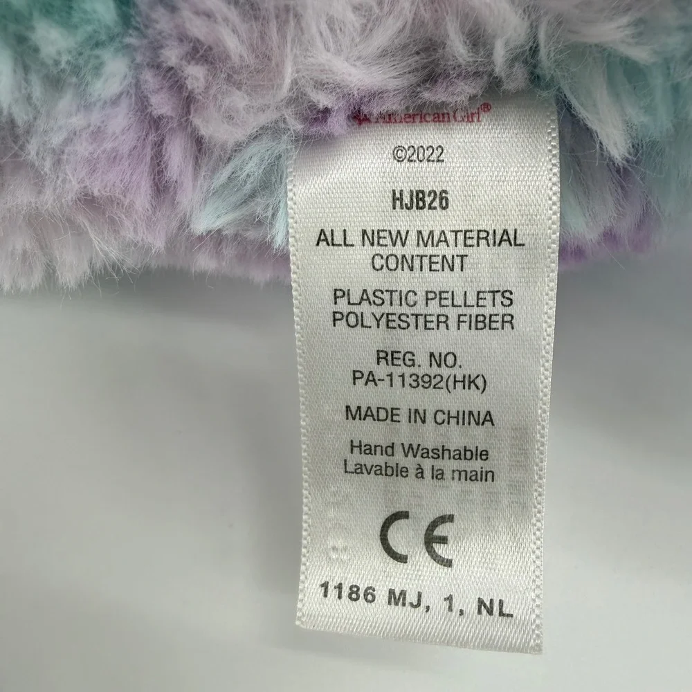 American Girl Purrpley Pink Kitty Cat Plush Pet HJB26 Truly Me Purple Blue Swirl